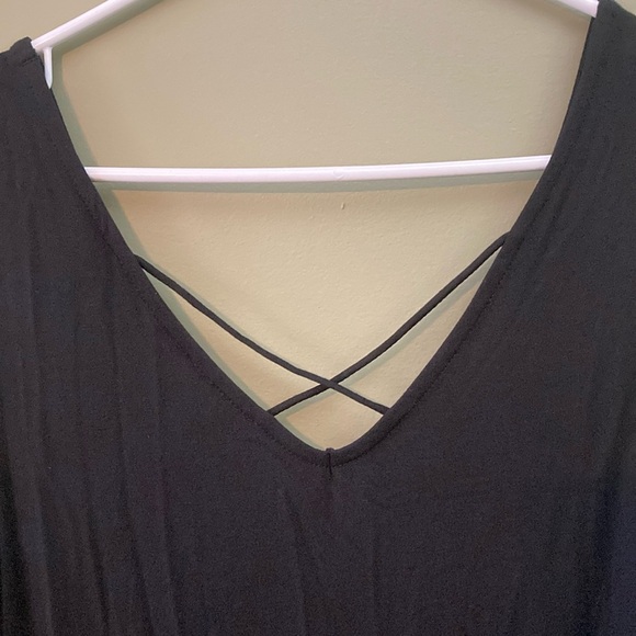 Thyme Maternity Black Sleeveless Scoop Neck Sundress - Picture 8 of 13